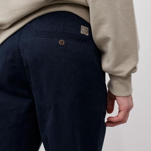 Pantalon chino de primera calidad azul oscuro [2]