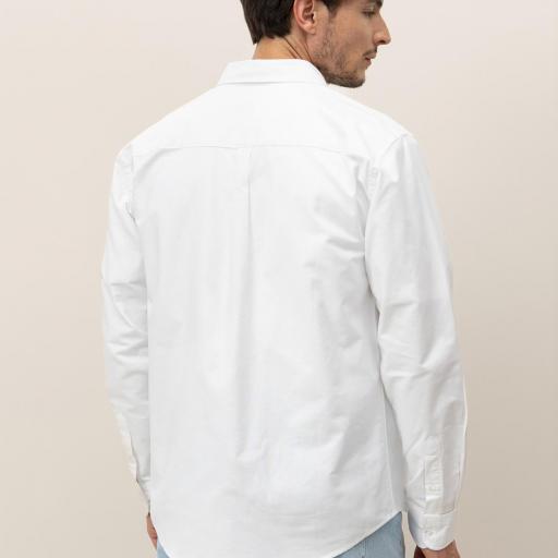 Camisa Oxford De Algodón Blanca [1]