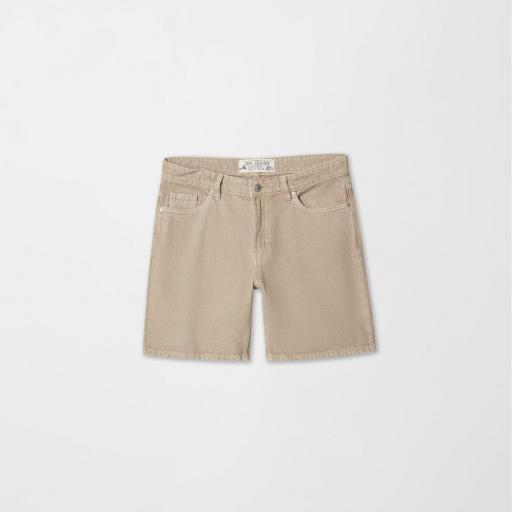 Pantalón Corto Denin Beige [2]