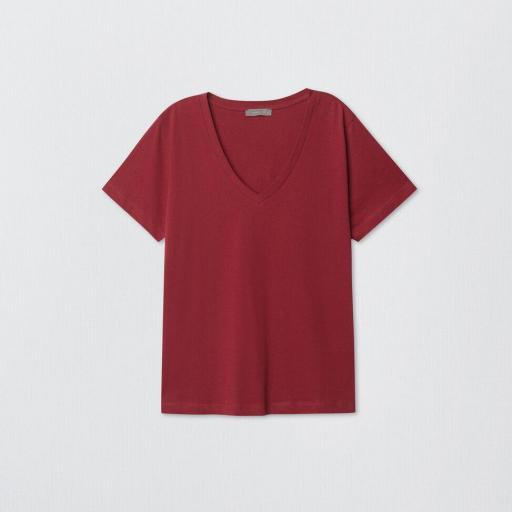 Camiseta Cuello Pico Mujer  [2]