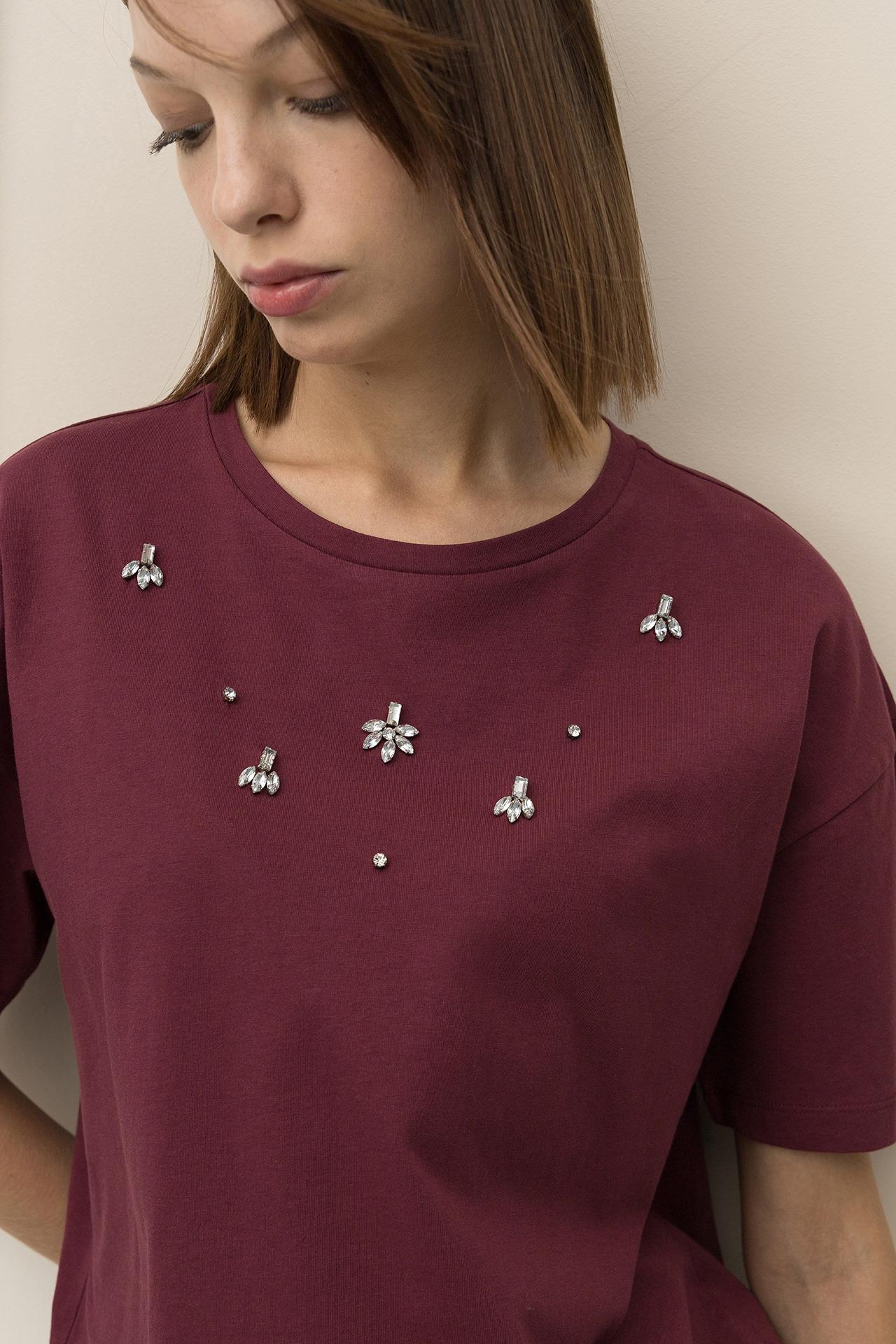 Camiseta Relaxed con Joyería