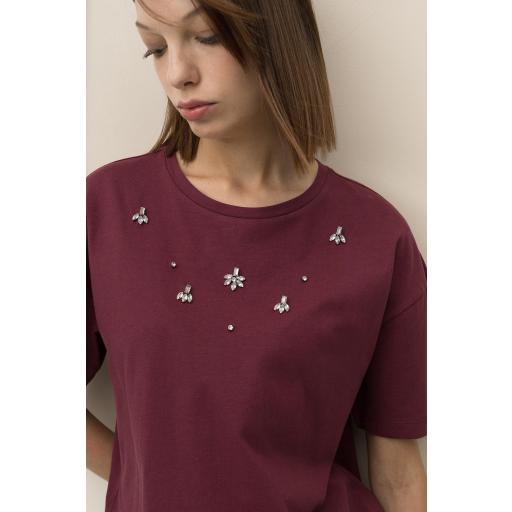 Camiseta Relaxed con Joyería