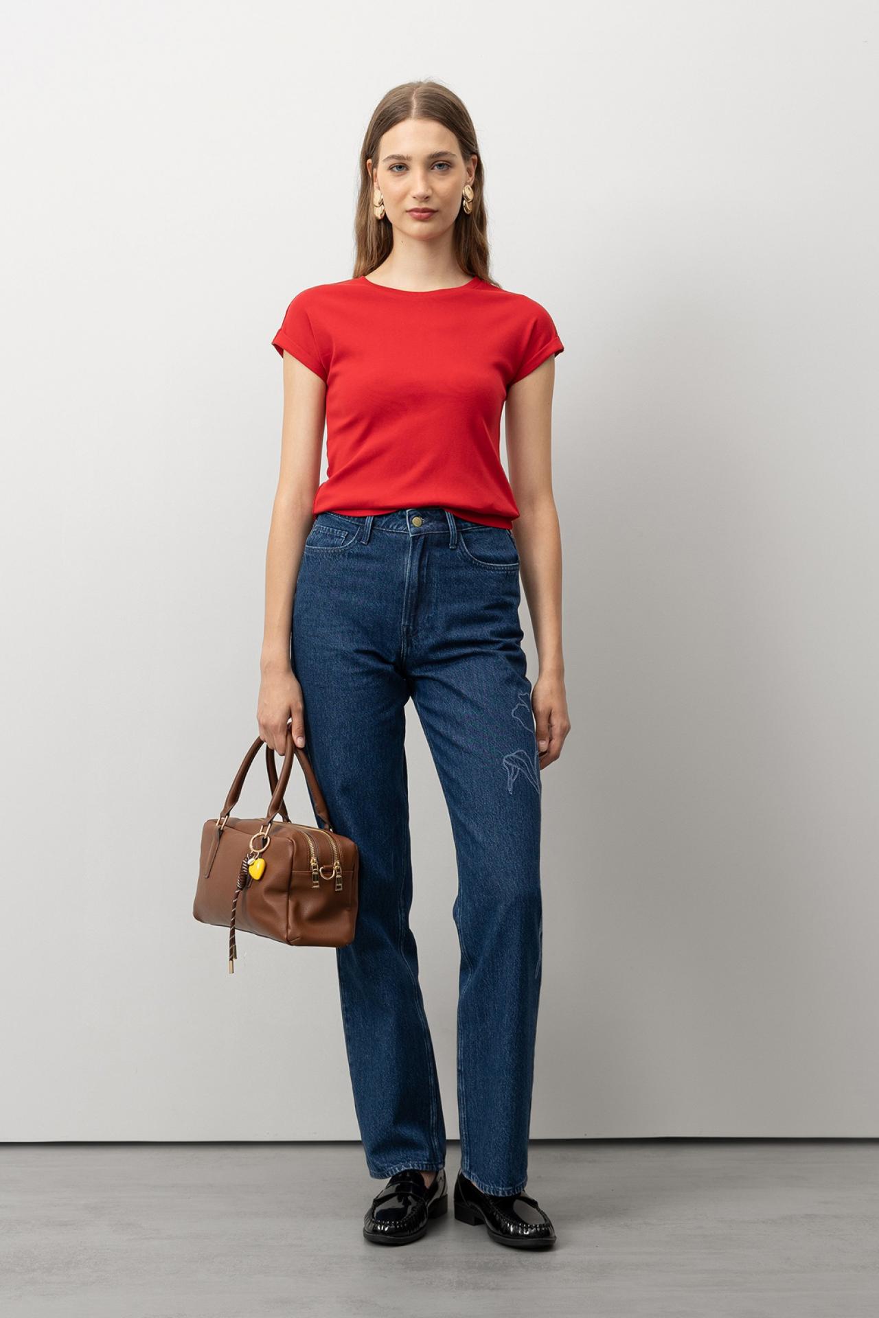 Camiseta Super Slim con Dobladillo