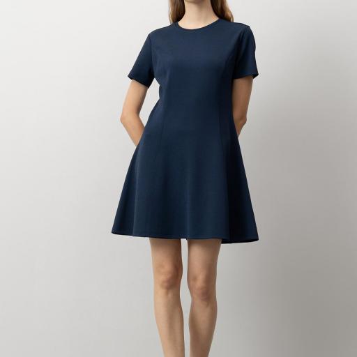 Vestido Evasé de Punto [1]