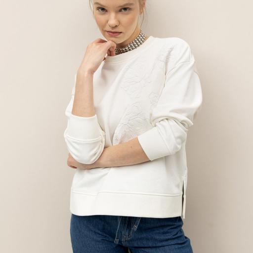 Sudadera Relaxed Bordada