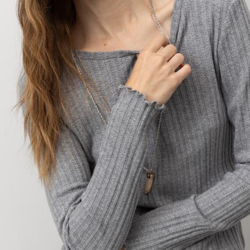 Camiseta Canalé de Manga Larga [1]