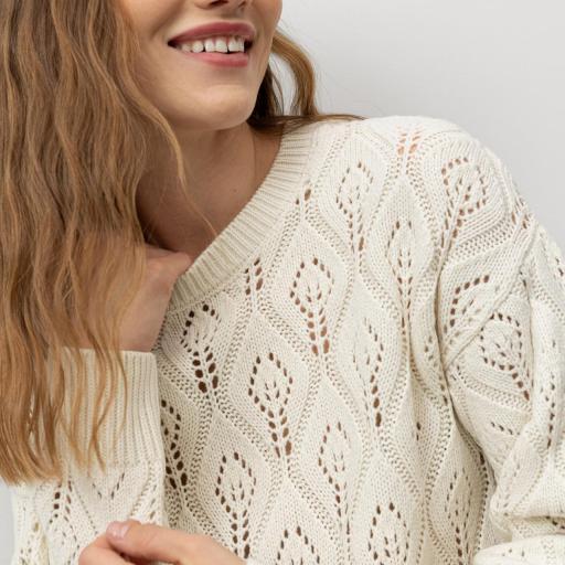 Jersey Corte Relaxed Punto Hoja