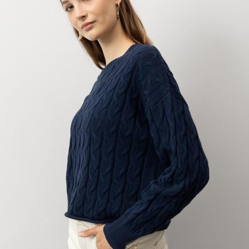 Jersey de Punto Trenzado Corte Relaxed [1]