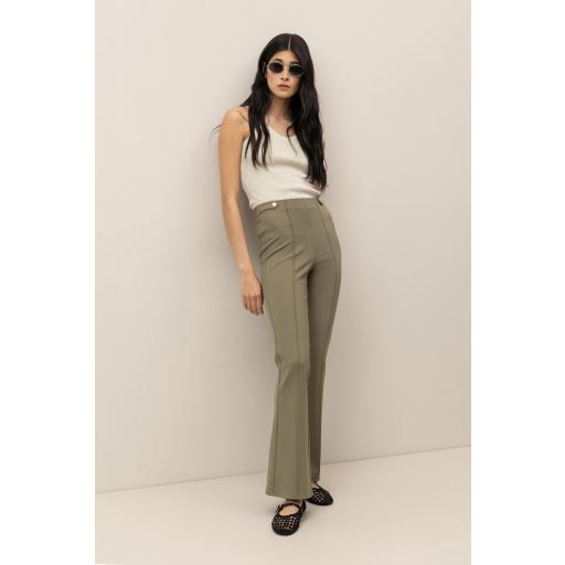 Pantalones de Punto Acampanados