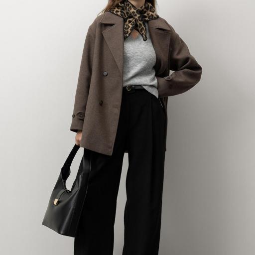 Pantalón Wide Leg Con Cinturón