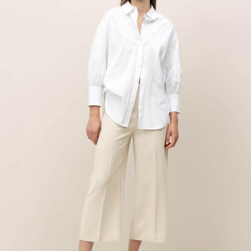 Pantalón Culotte con Pliegues