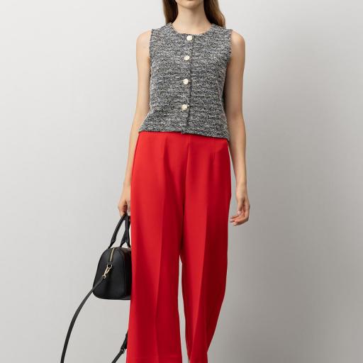 Pantalón Culotte con Pliegues [2]