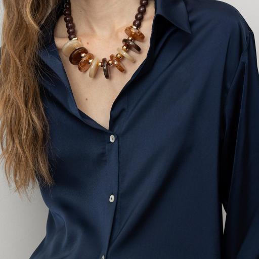 Camisa Relaxed Satinada