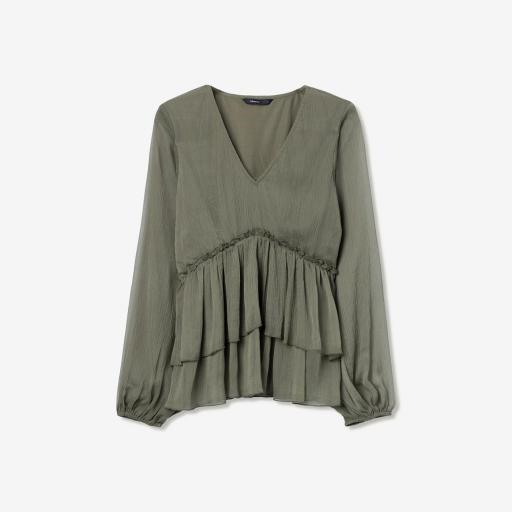 Blusa Fluida con Volantes [3]