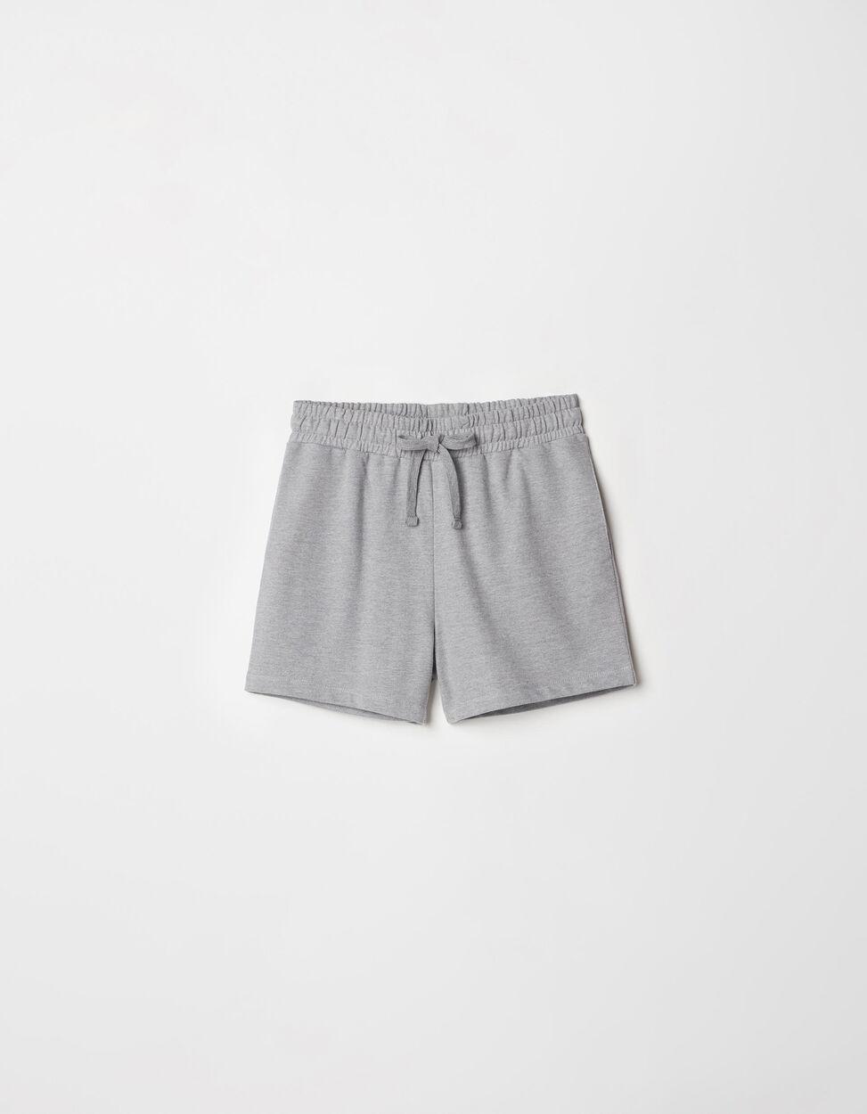 Pantalón Corto Felpa Gris