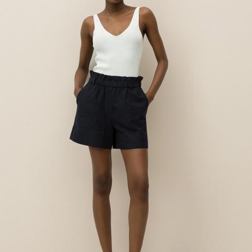 Pantalones Cortos de Cintura Alta