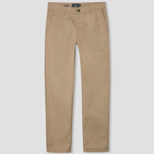 Pantalón Sarga regular Fit Azul Escuro y Beige [2]
