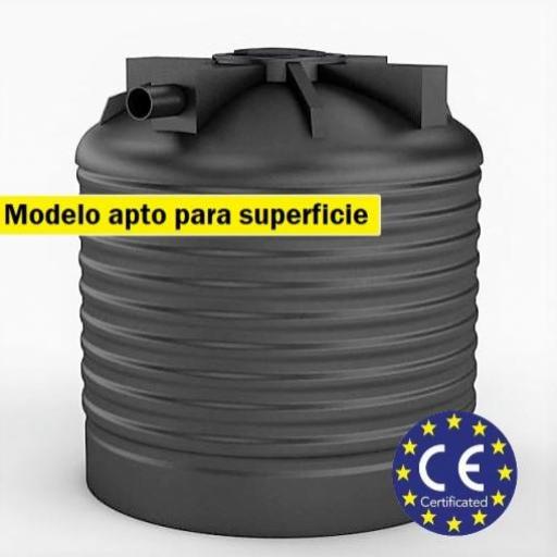 Fosa Filtro 4000 litros 10-13 hab ENTERRAR/SUPERFICIE