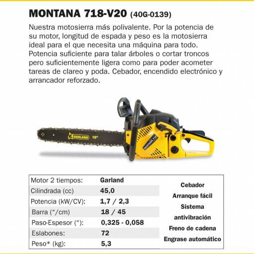 Motosierra GARLAND MONTANA 718-V23 [2]