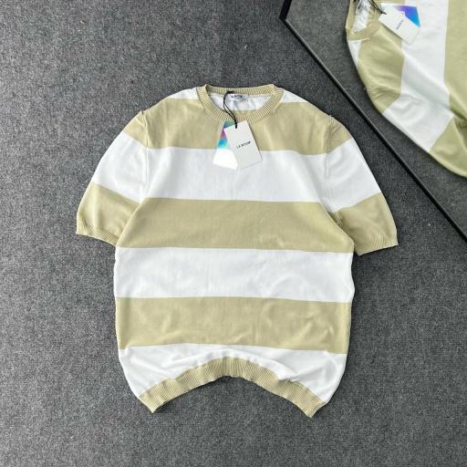 CAMISETAS BLANCO MARRON