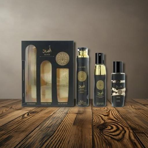 Set Regalo Lattafa Perfumes Asad Gift Set 100ml EDP + 200ml Perfume Spray + 300ml Air Freshener [2]