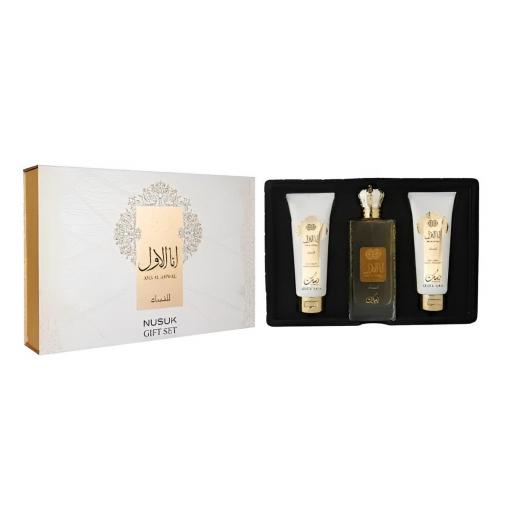 Set Regalo 3 piezas Nusuk Ana Al Awwal Gold Mujer