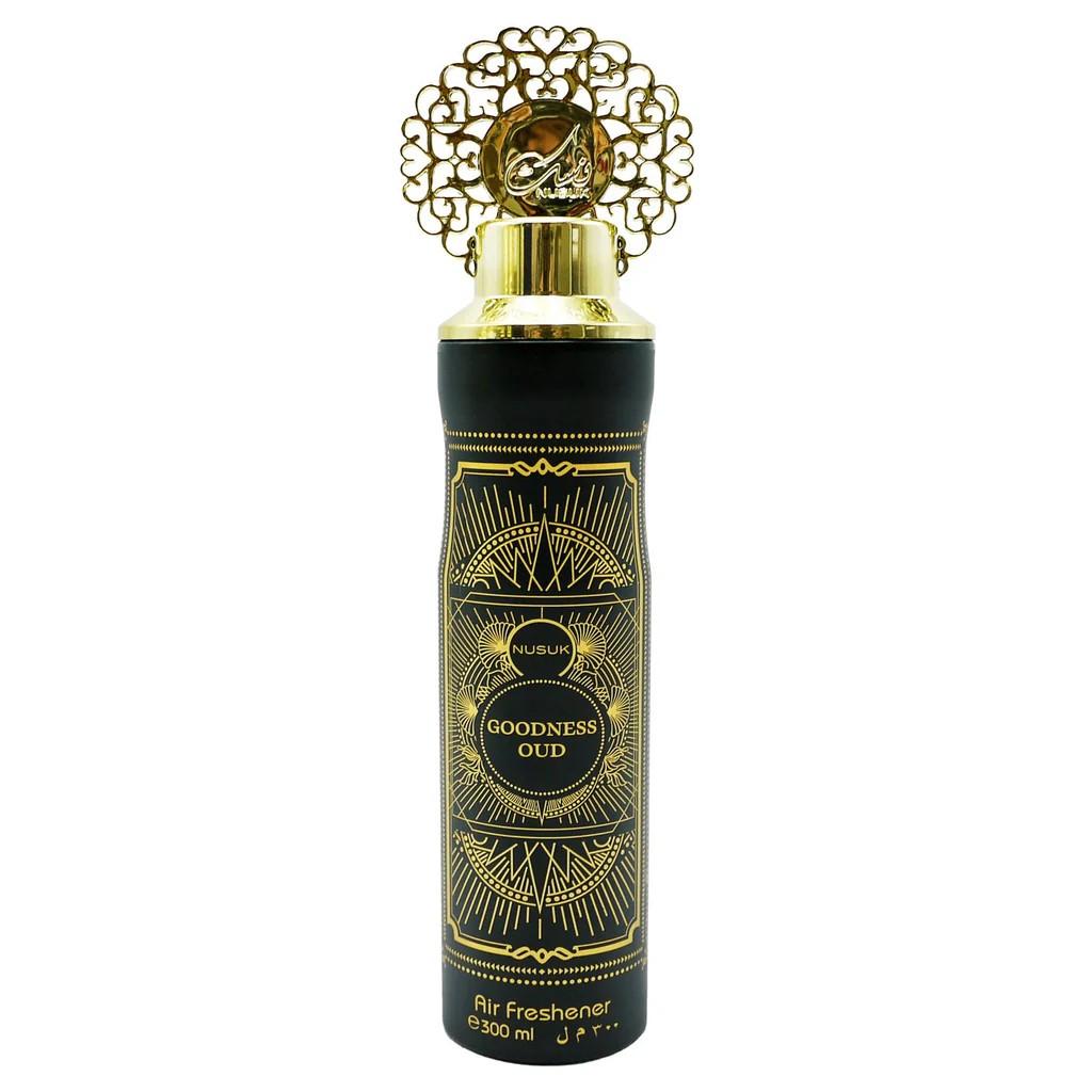 Ambientador Nusuk Air Freshener Goodness Oud Black 300 ml