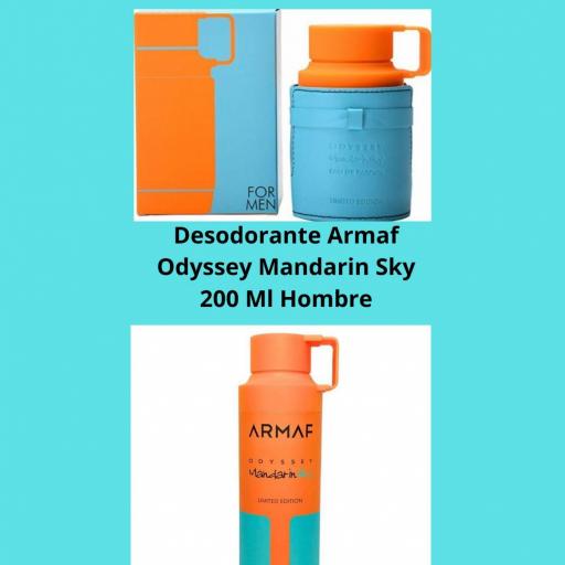 Set Odyssey Mandarin Sky 60 Ml + Desodorante Armaf Odyssey Mandarin Sky 200 Ml Hombre [0]