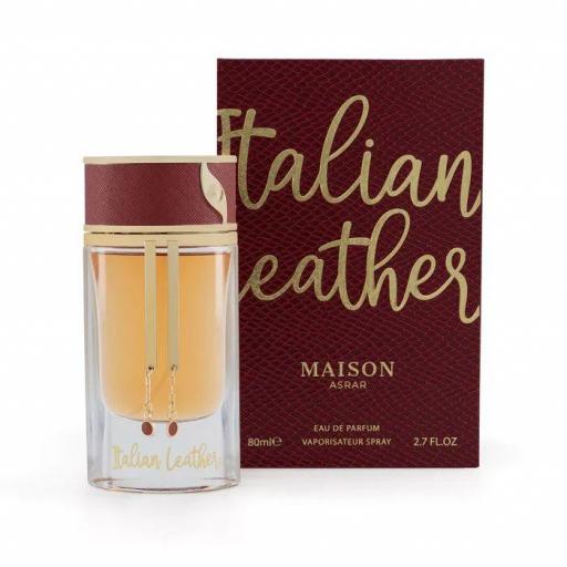 Maison Asrar Italian Leather Eau de Parfum Unisex 80 Ml
