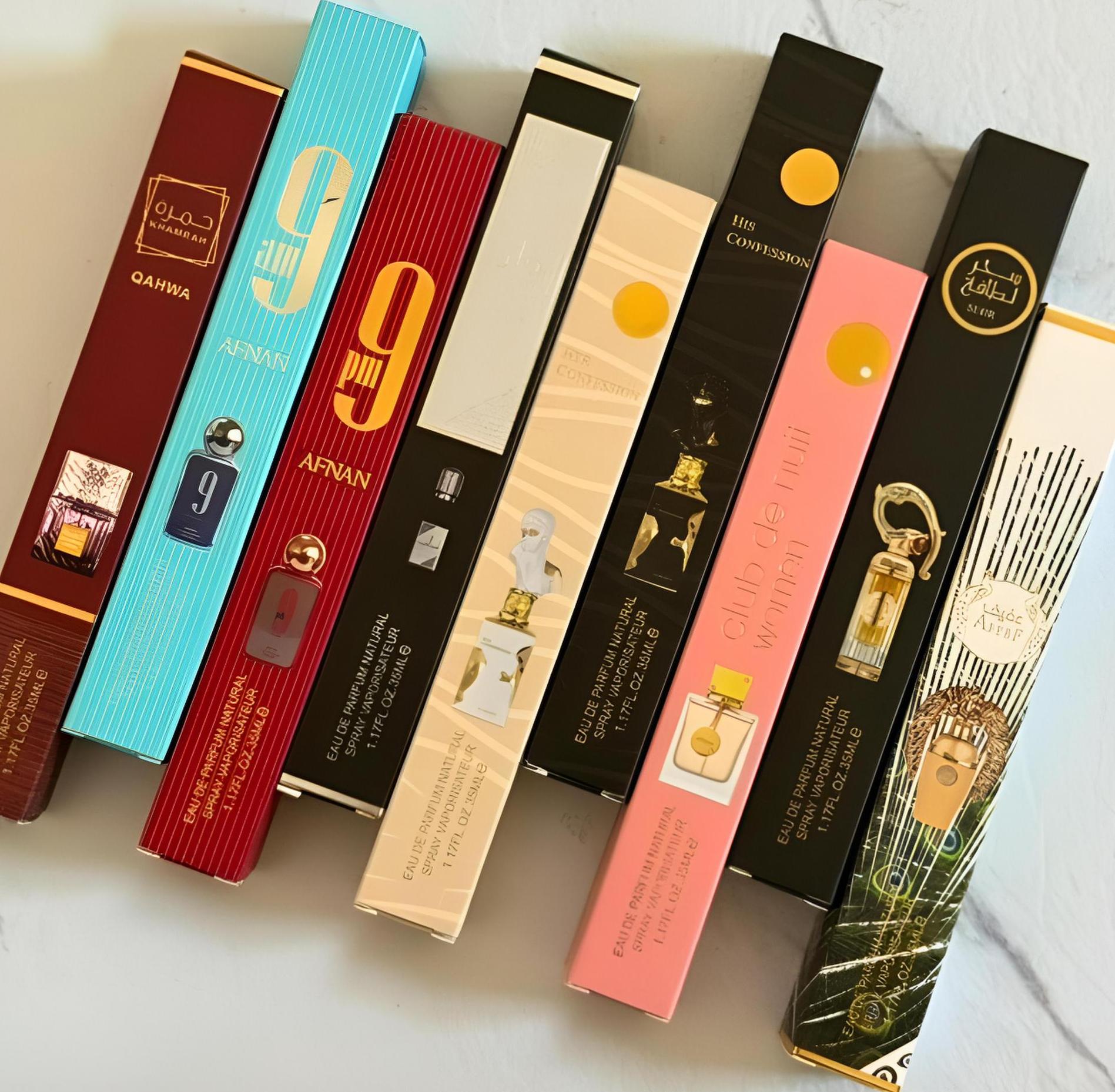 Perfumes Árabes en Miniatura 35 ml – Lujo y Tradición en Tamaño Ideal