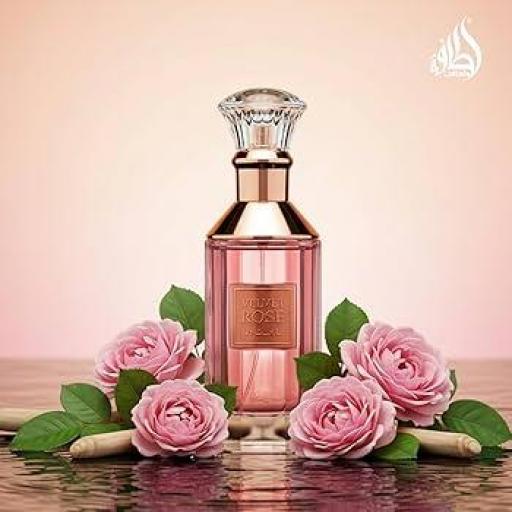 Perfume Árabe Lattafa VELVET ROSE, 100 ml Mujer [1]