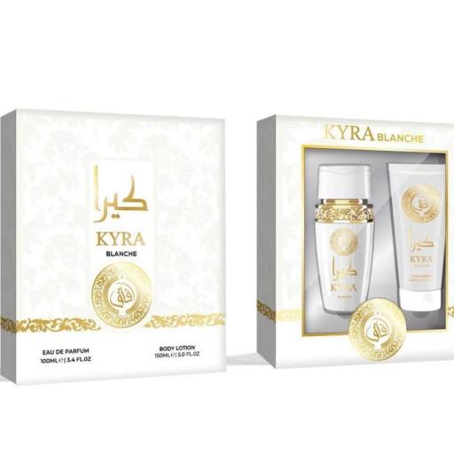 SET PERFUME 100ML Y CREMA CORPORAL 150ML KYRA BLANCHE