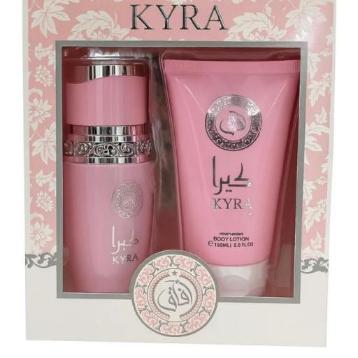 SET PERFUME 100ML Y CREMA CORPORAL 150ML KYRA ROSA CLARO [2]