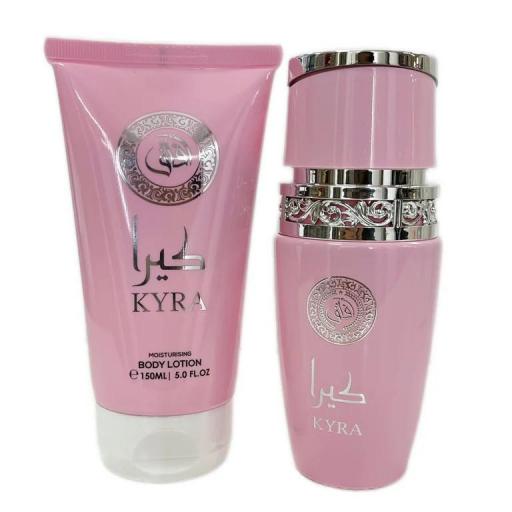 SET PERFUME 100ML Y CREMA CORPORAL 150ML KYRA ROSA CLARO [1]