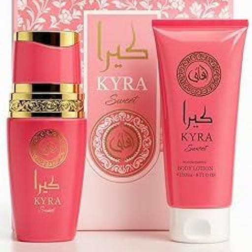 SET PERFUME 100ML Y CREMA CORPORAL 150ML KYRA SWEET [2]