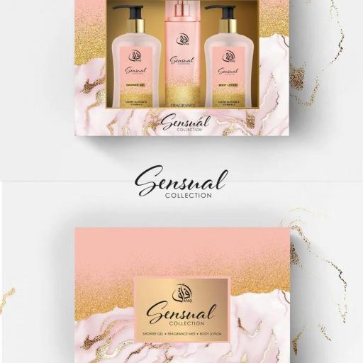 SET TRIPLE 100ML COLECCIÓN DE LUJO SENSUAL AFAQ