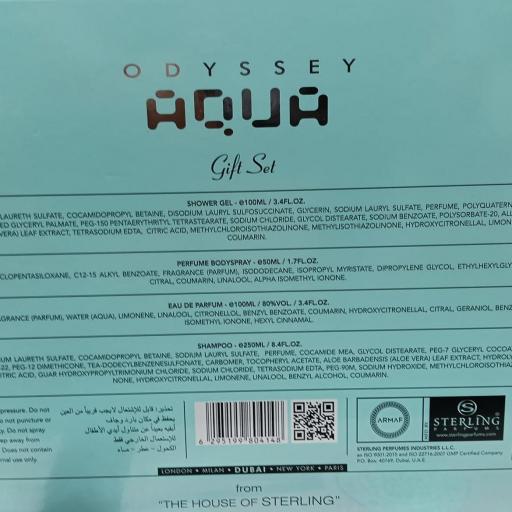 Set de Regalo Armaf Odyssey Aqua 4 pzas [1]