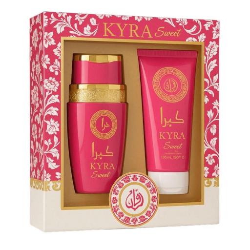 SET PERFUME 100ML Y CREMA CORPORAL 150ML KYRA SWEET [1]