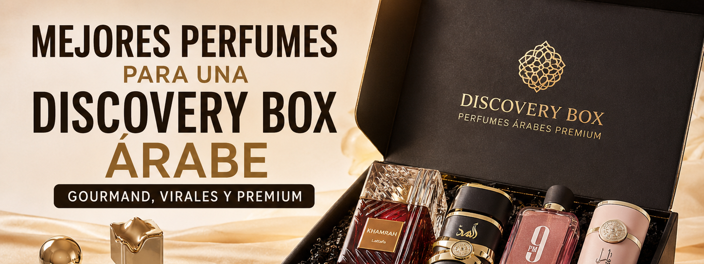 Mejores perfumes para una Discovery Box árabe: gourmand, virales y premium