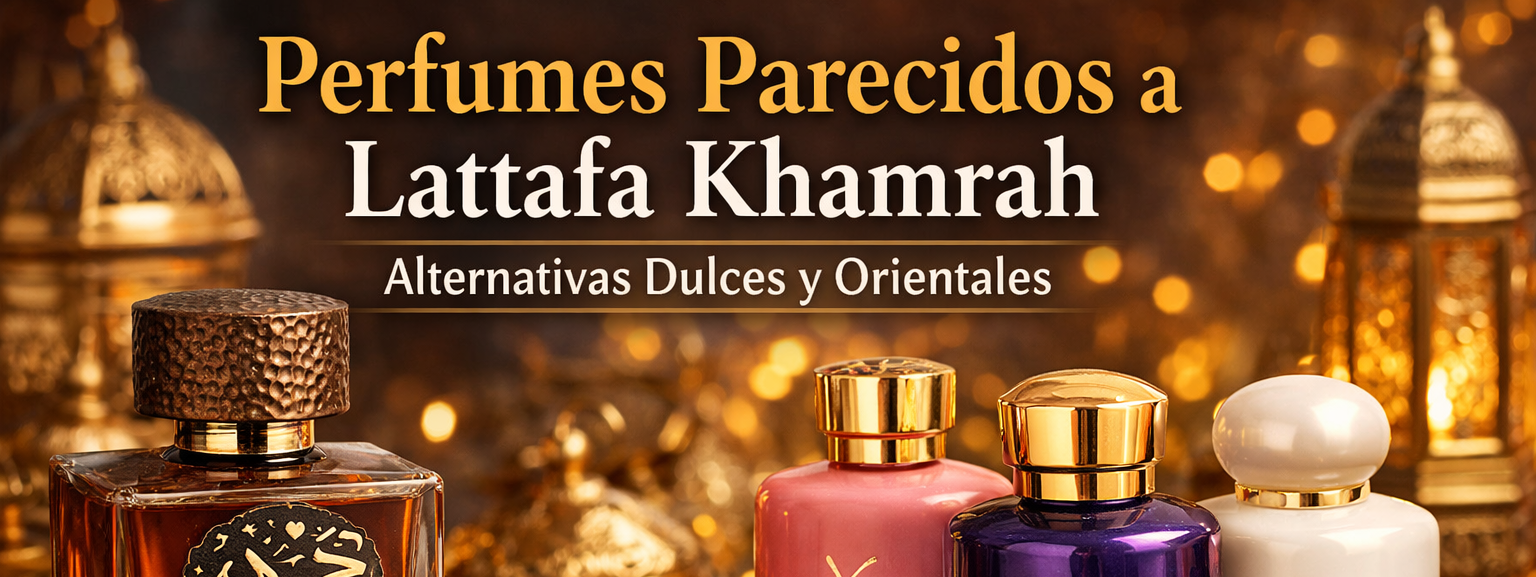 Perfumes parecidos a Lattafa Khamrah: alternativas dulces y orientales