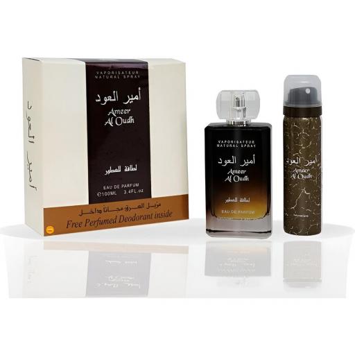 Set Regalo Lattafa Ameer Al oud 100 ml + desodorante