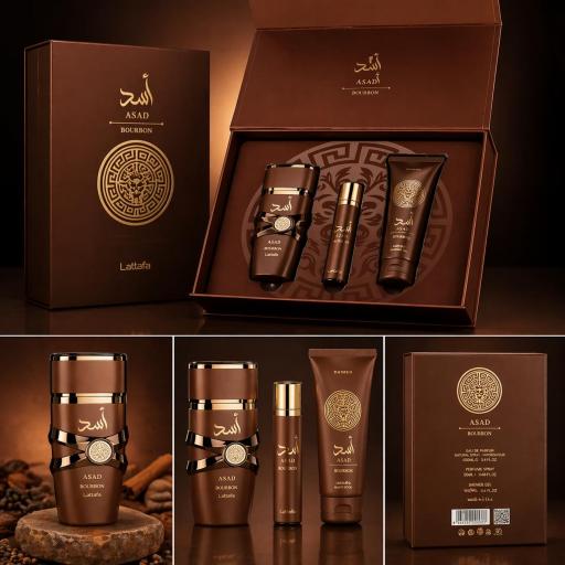 Lattafa Asad Bourbon Pack Regalo Hombre EDP [2]
