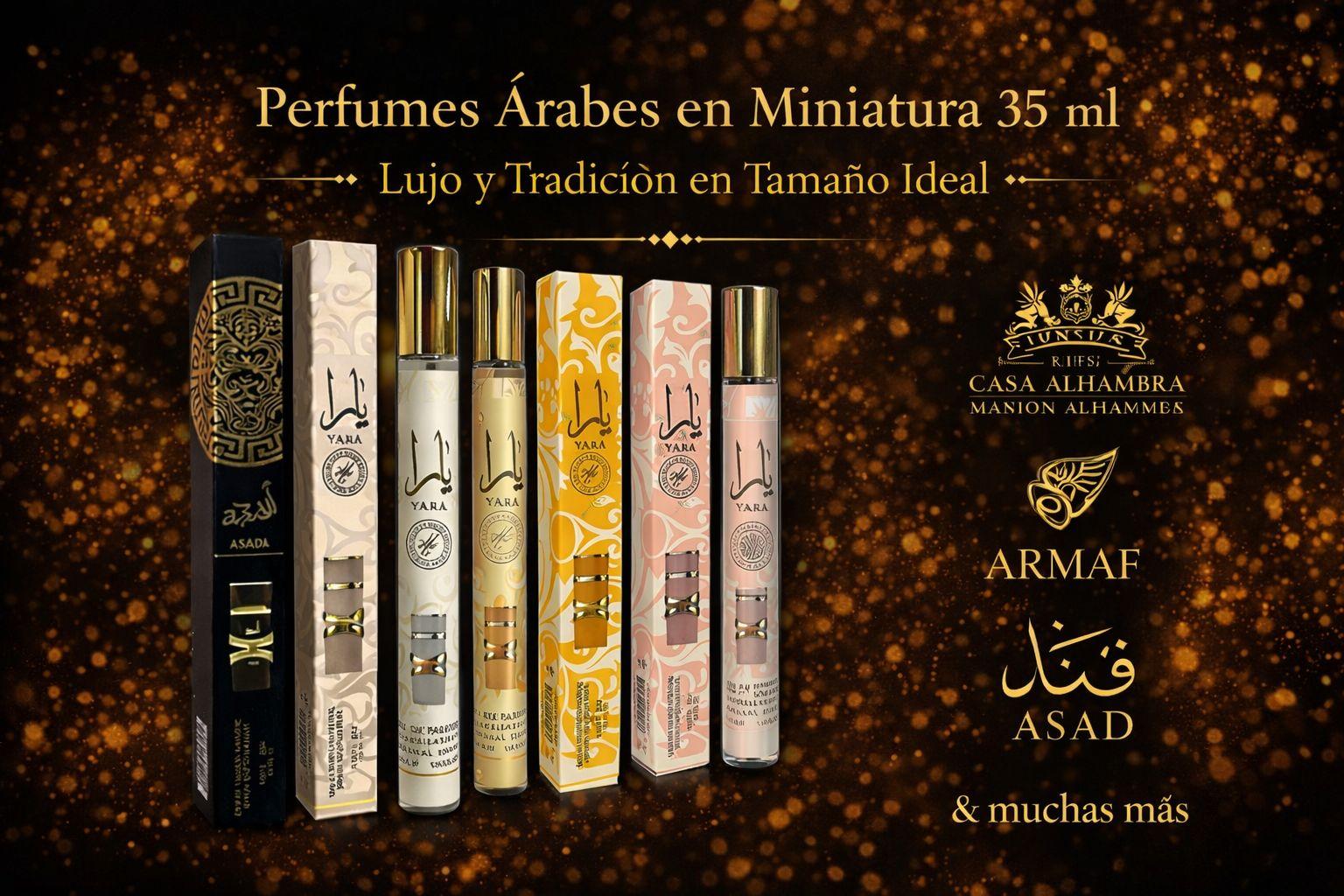 Perfumes Árabes en Miniatura 35 ml – Lujo y Tradición en Tamaño Ideal