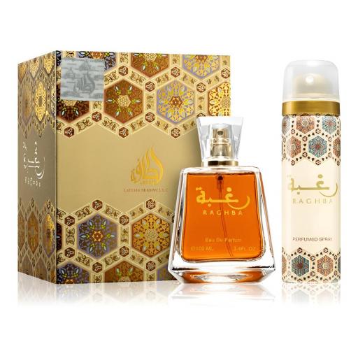 Set Regalo Lattafa Raghba EDP 100 ml + Desodorante 50 ml