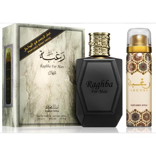 Lattafa Raghba Men EDP 100 ml + Desodorante 50 ml