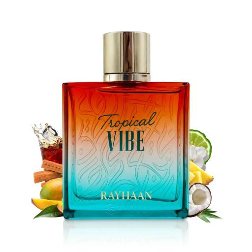 Rayhaan Tropical Vibe Fruity Floral Fresh Woody Eau de Parfum Spray 100 ml [3]