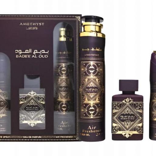 Set de regalo Badee Al Oud Lattafa 3 piezas 100 Ml