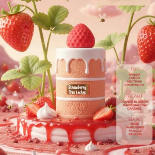 STRAWBERRY TRES LECHES ARABIYAT SUGAR 100ml [2]
