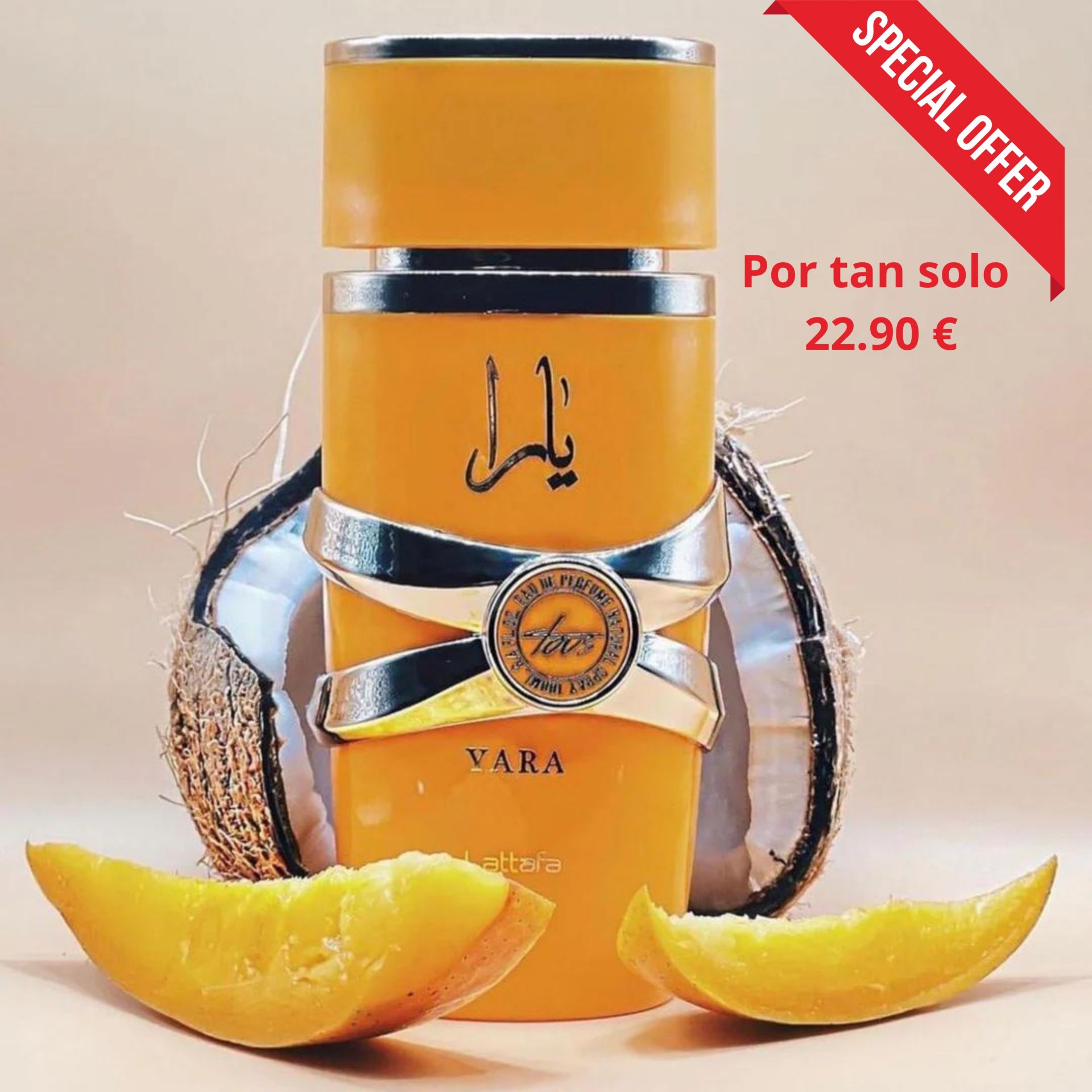 Perfume Árabe Yara Tous Amarillo 100 ml Mujer