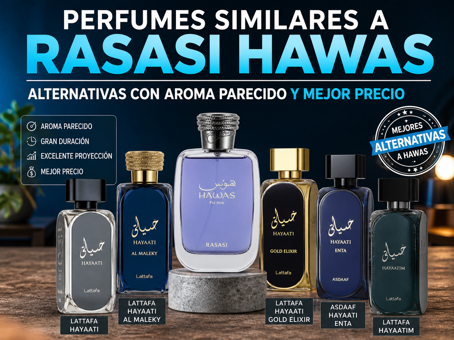 Alternativas a Rasasi Hawas